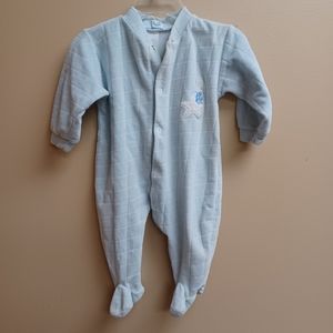 Baby boy baby blue footie sleeper 9m